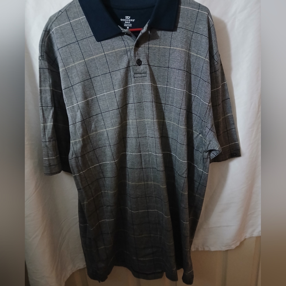 Dockers Gray Dress Shirt Elegant Design